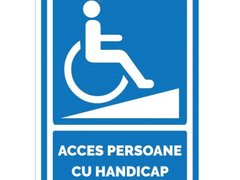 Indicator pentru acces persoane cu handicap